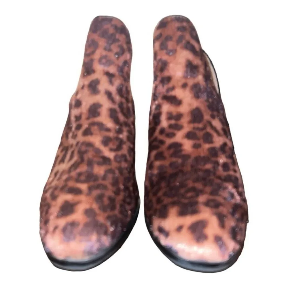 New Directions Leopard Faux Fur Boot Shoes 2